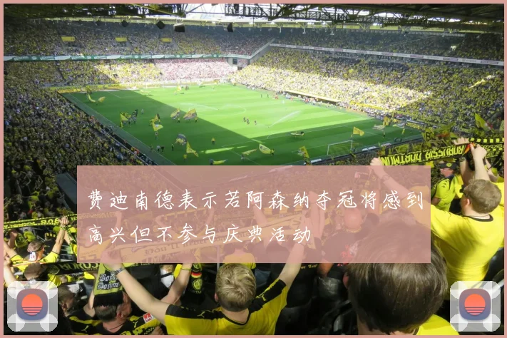费迪南德表示若阿森纳夺冠将感到高兴但不参与庆典活动