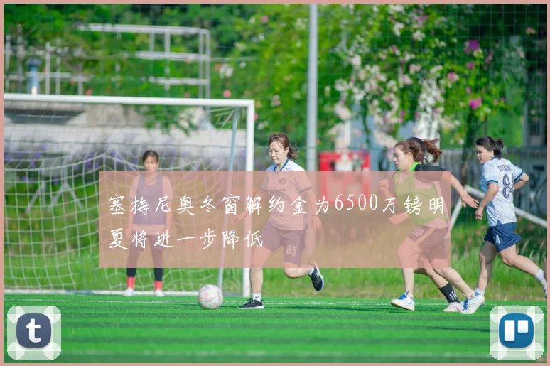 塞梅尼奥冬窗解约金为6500万镑明夏将进一步降低